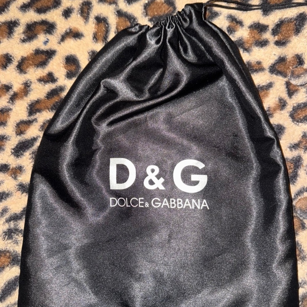 D&G Sleek Black Satin Bag